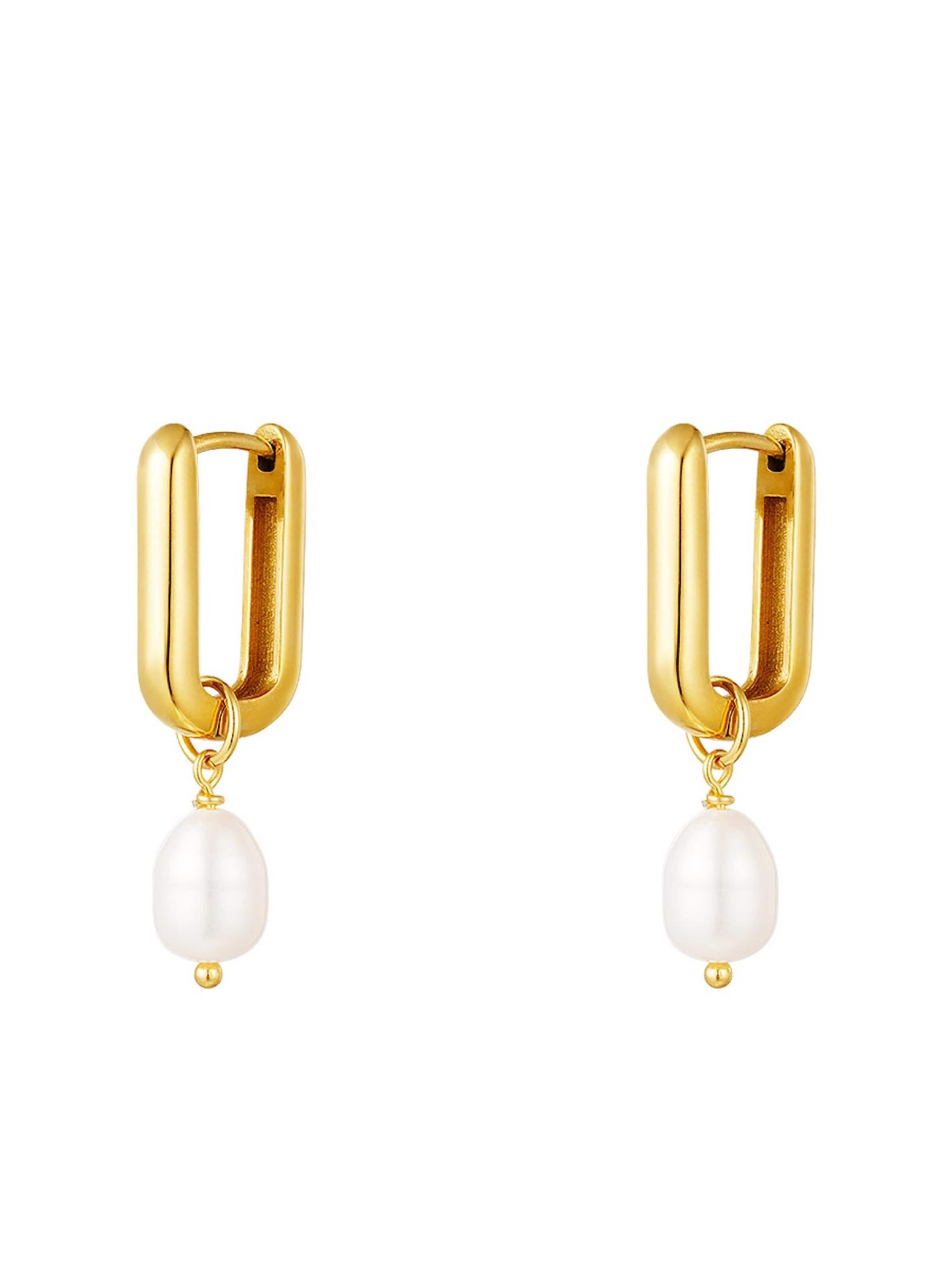 Cala Rose - Brincos 'ZARAH' em ouro: frente