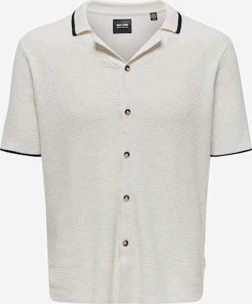 Only & Sons - Casaco de malha 'WINCE' em branco: frente