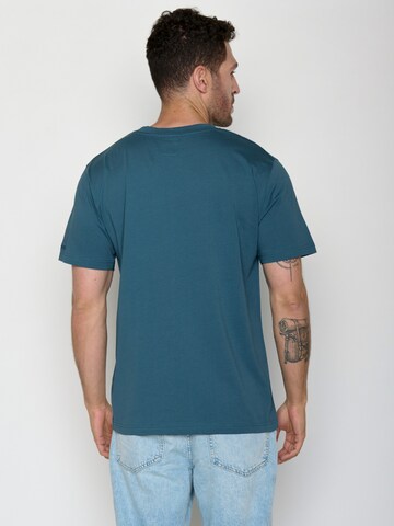GREENBOMB T-Shirt 'Fusion Basic' in Blau