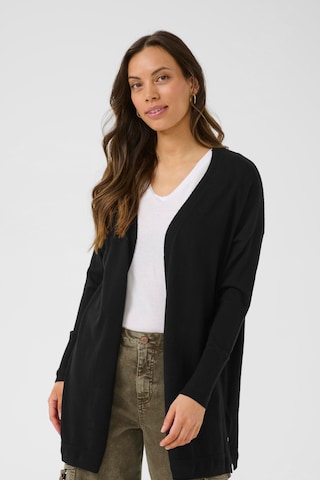 Cream Strickjacke 'CRDela' in Schwarz: Vorderseite