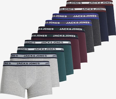 JACK & JONES Bokserki w kolorze ciemnoszary / nakrapiany szary / ciemnozielony / czerwone winom, Podgląd produktu