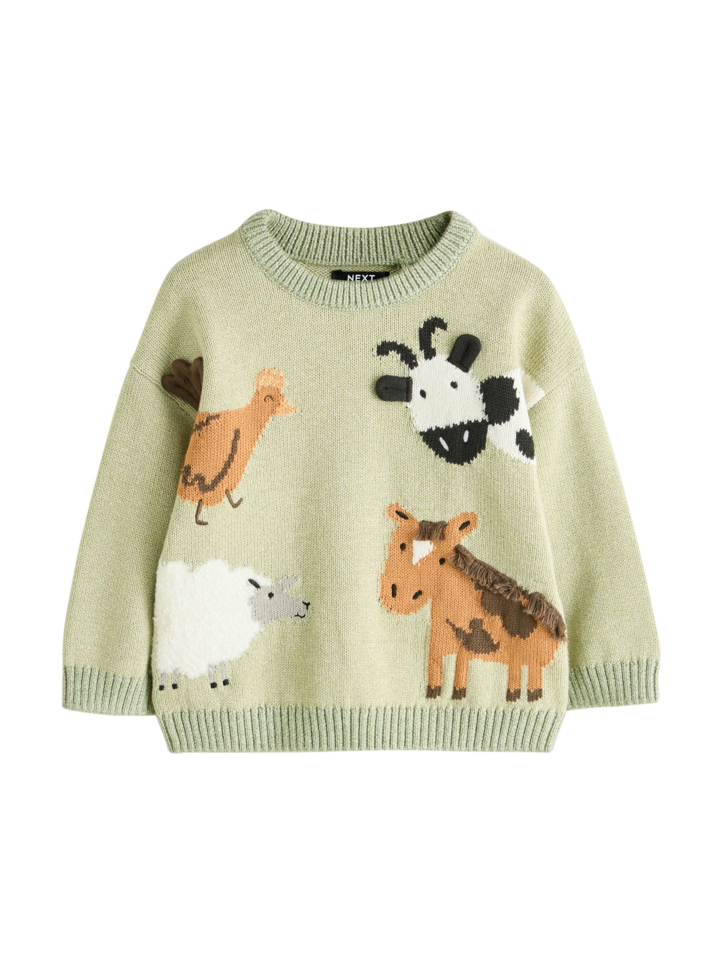 Next Пуловер в зелено: отпред