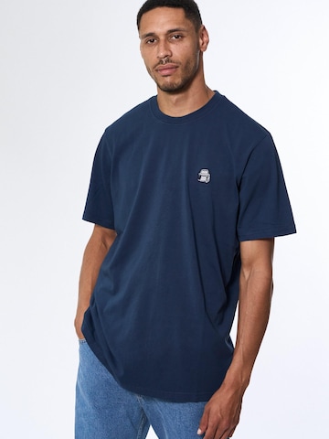 A Question Of (AQO) Shirt 'Logo Tee' in Blue: front