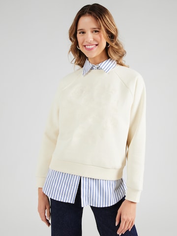 UNITED COLORS OF BENETTON Sweatshirt in Beige: front