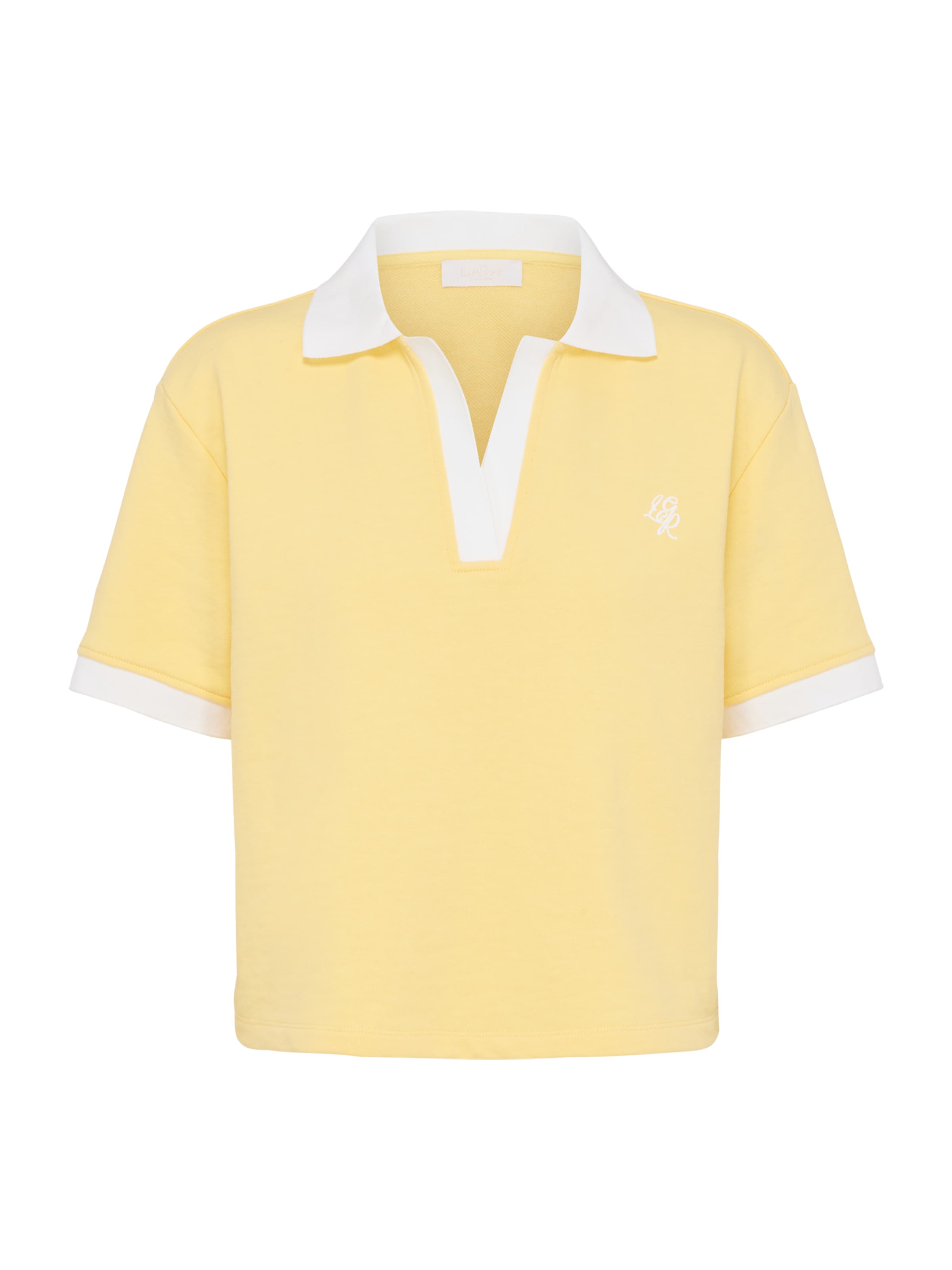 Felpa 'Drew' di LeGer by Lena Gercke in giallo: frontale