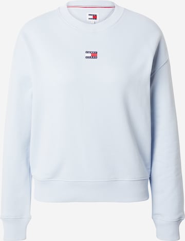 Sweat-shirt Tommy Jeans en bleu : devant