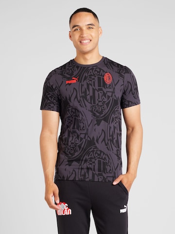 PUMA Λειτουργικό μπλουζάκι 'AC Milan' σε μαύρο: μπροστά