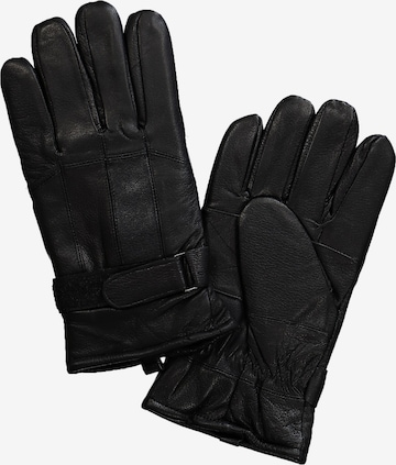 JP1880 Full Finger Gloves in Black: front