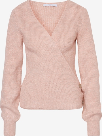 ABOUT YOU Gebreid vest 'Branka' in Roze: voorkant