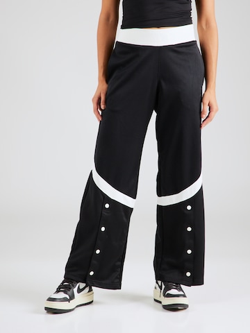 Wide Leg Pantalon Jordan en noir : devant