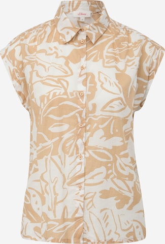 s.Oliver Blouse in Beige: front