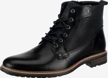 BULLBOXER Veterboots '870K56536F' in Zwart: voorkant