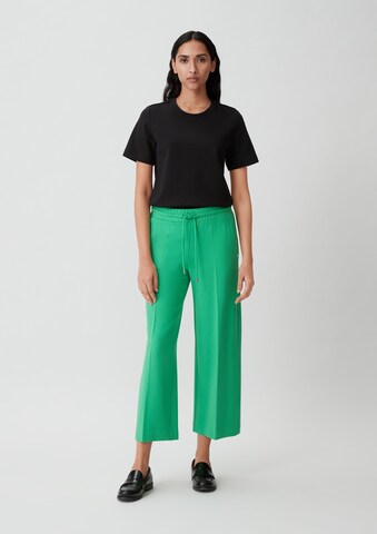 COMMA Wide leg Pantalon in Groen