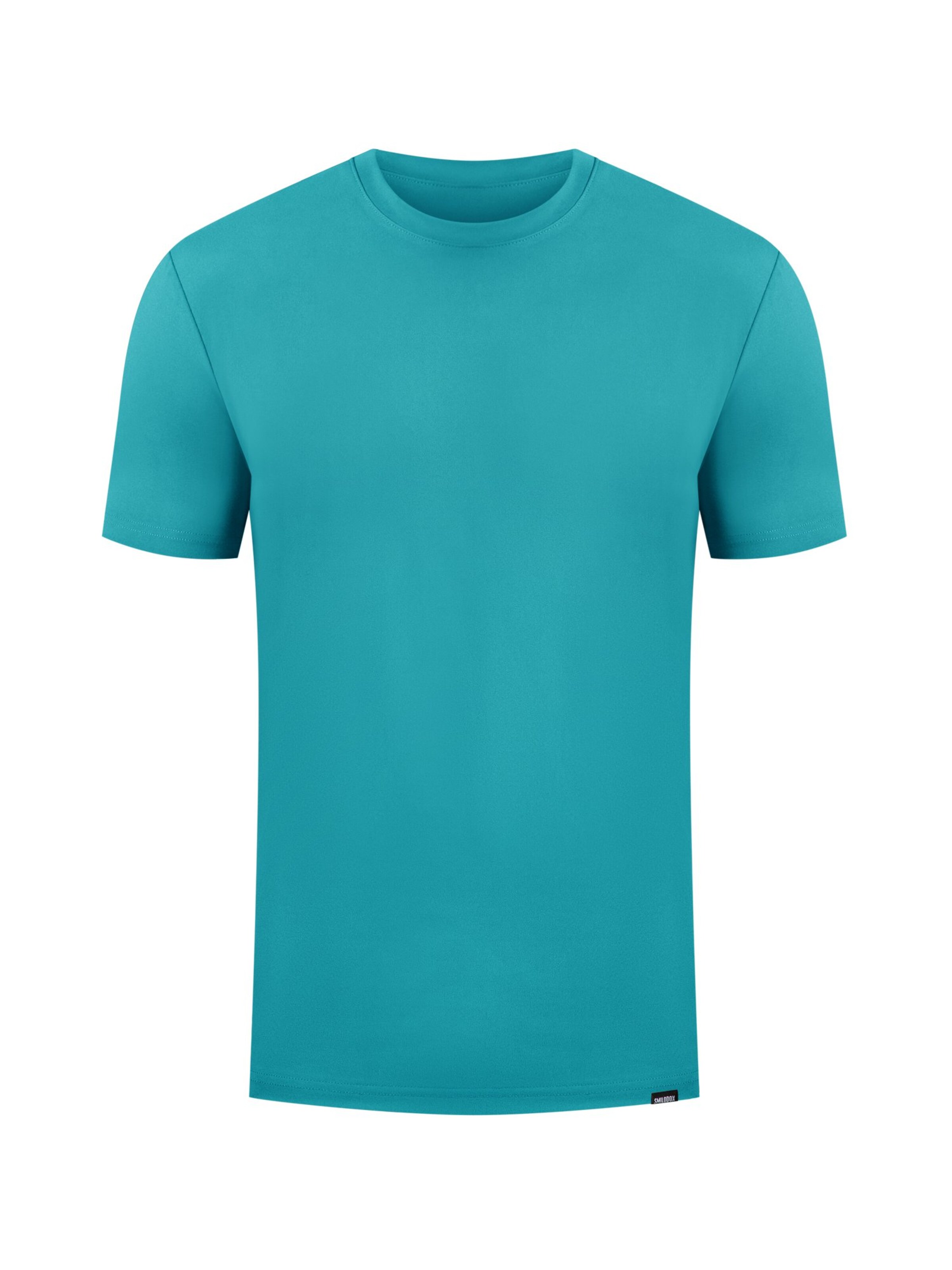Smilodox T-Shirt Micah Casual Fit in Blau: Vorderseite