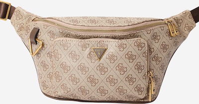 GUESS Sacs banane 'MILANO' en beige / marron / or, Vue avec produit