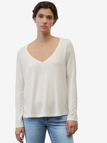 T-shirt Marc O'Polo en beige : devant