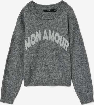 VERO MODA Sweater 'AMOREMIO' in Grey: front