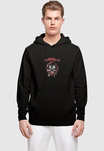 Merchcode Sweatshirt 'Motorhead - Spade Warpig' in Zwart: voorkant