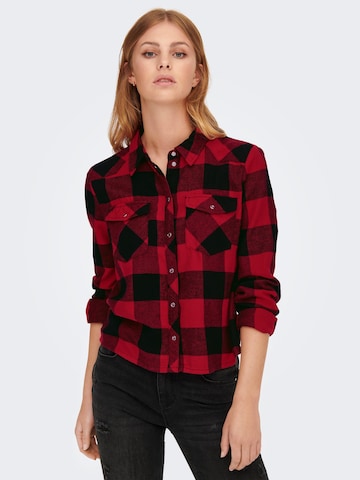 ONLY Blouse in Rood: voorkant