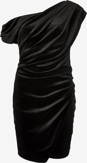 Apricot One-Shoulder Velvet Bodycon Mini Dress ' ' in schwarz, Produktansicht