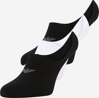 Emporio Armani Stopalice u siva / crna / bijela, Pregled proizvoda