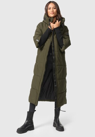 Manteau d’hiver 'Ciao Miau XIV' NAVAHOO en vert : devant