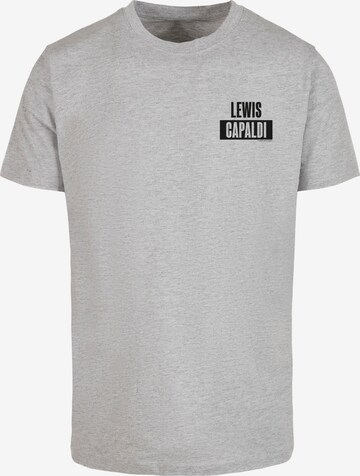 Merchcode Shirt 'Lewis Capaldi' in Grijs: voorkant