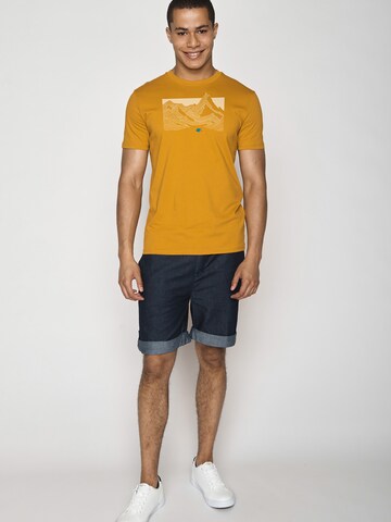 GREENBOMB Shirt 'Nature Valley' in Yellow