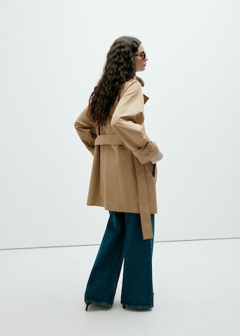 MANGO Overgangsfrakke 'TATAM' i beige