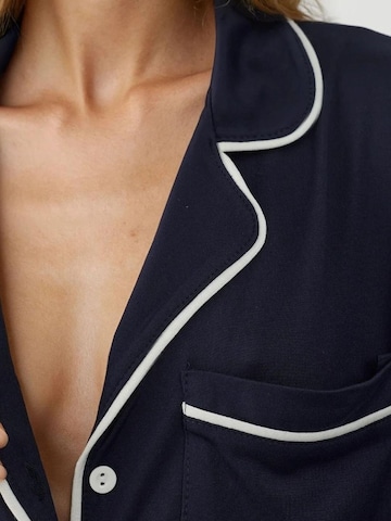 Chemise de nuit 'Lounge-Kleider' Hiccup en bleu