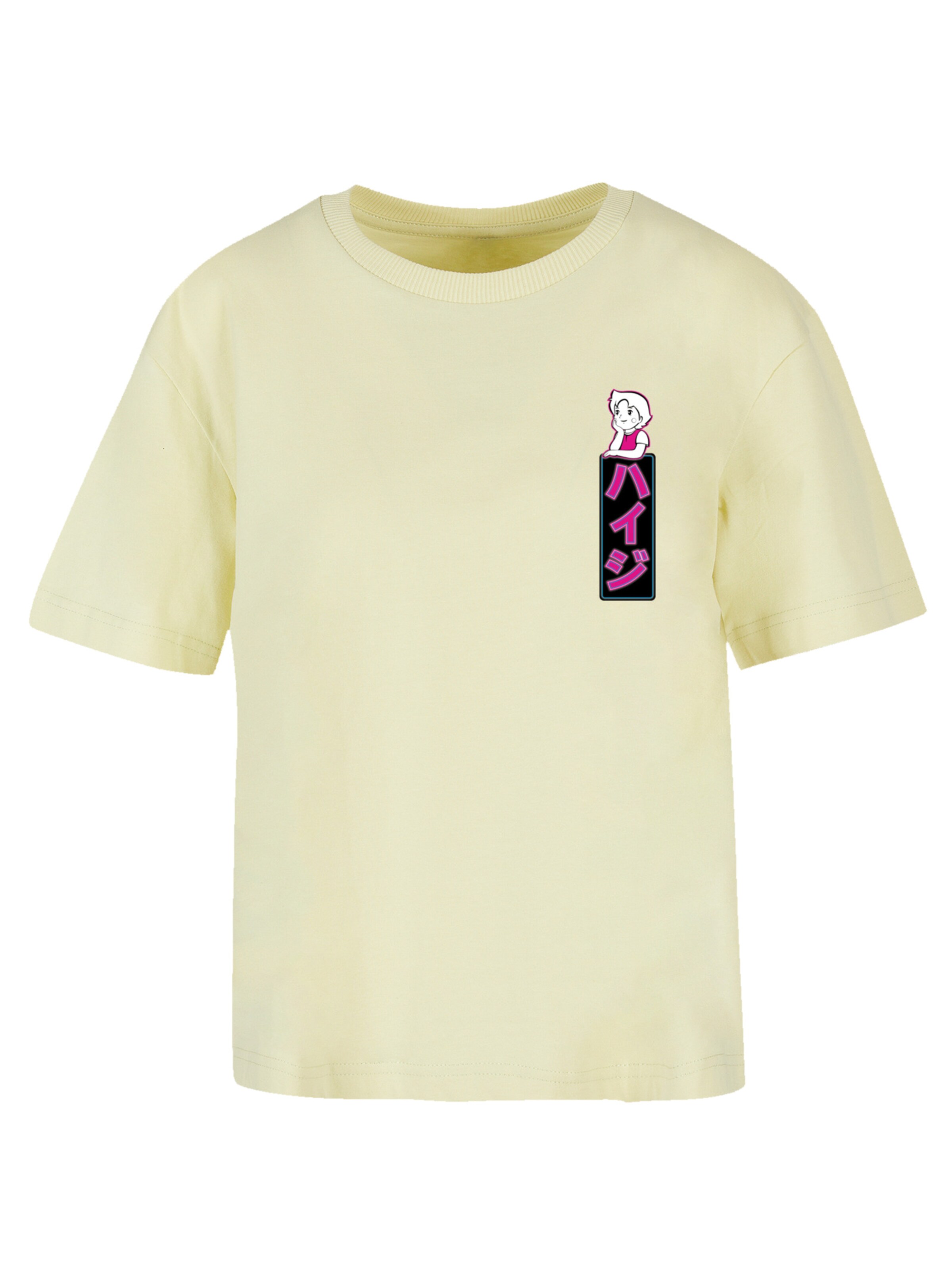 T-shirt 'Heidi Dream Big Heroes of Childhood' F4NT4STIC en jaune : devant