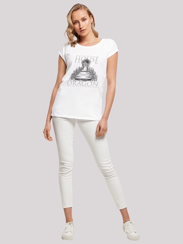 T-shirt 'House Of The Dragon Throne' F4NT4STIC en blanc