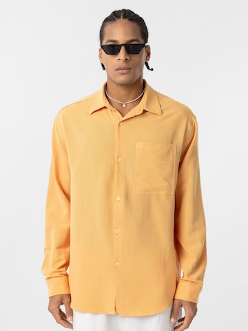 Dandalo Comfort fit Button Up Shirt in Orange: front