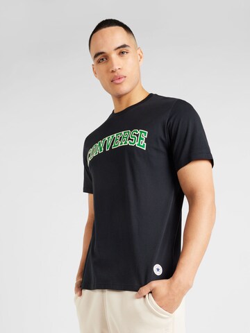 T-Shirt CONVERSE en noir : devant