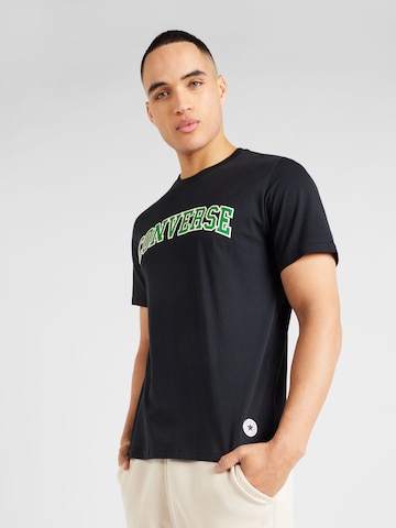 T-Shirt CONVERSE en noir : devant