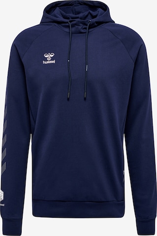 Hummel - Camiseta deportiva 'Move Grid' en azul: frente