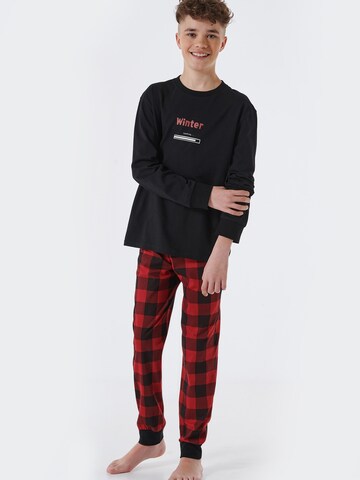 SCHIESSER Pajamas ' Family ' in Red: front