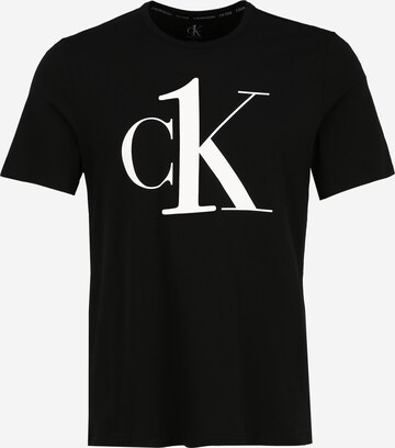 Calvin Klein Underwear Schlafshirt in Schwarz: predná strana