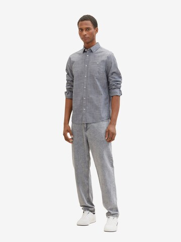 Coupe regular Chemise TOM TAILOR en bleu