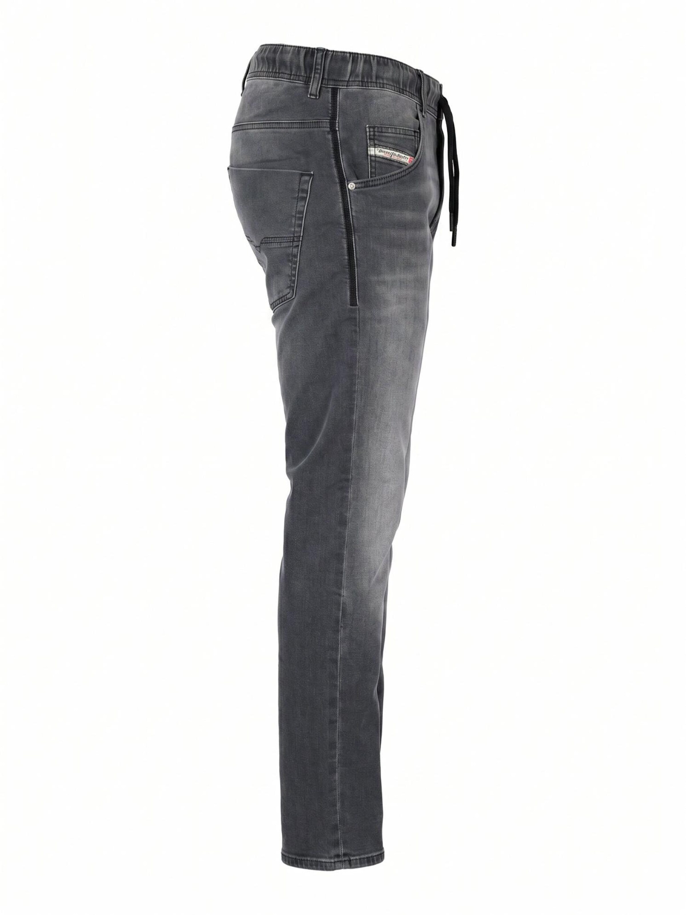 DIESEL - Tapered Calças de ganga '2030 D-KROOLEY JOGGJEANS Superstretch & Supersoft' em cinzento