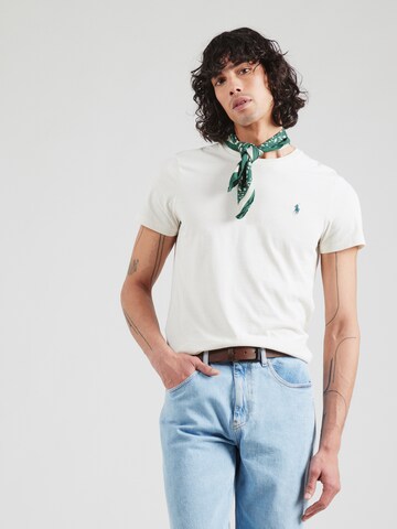 Polo Ralph Lauren Regularny krój Koszulka w kolorze biały: przód