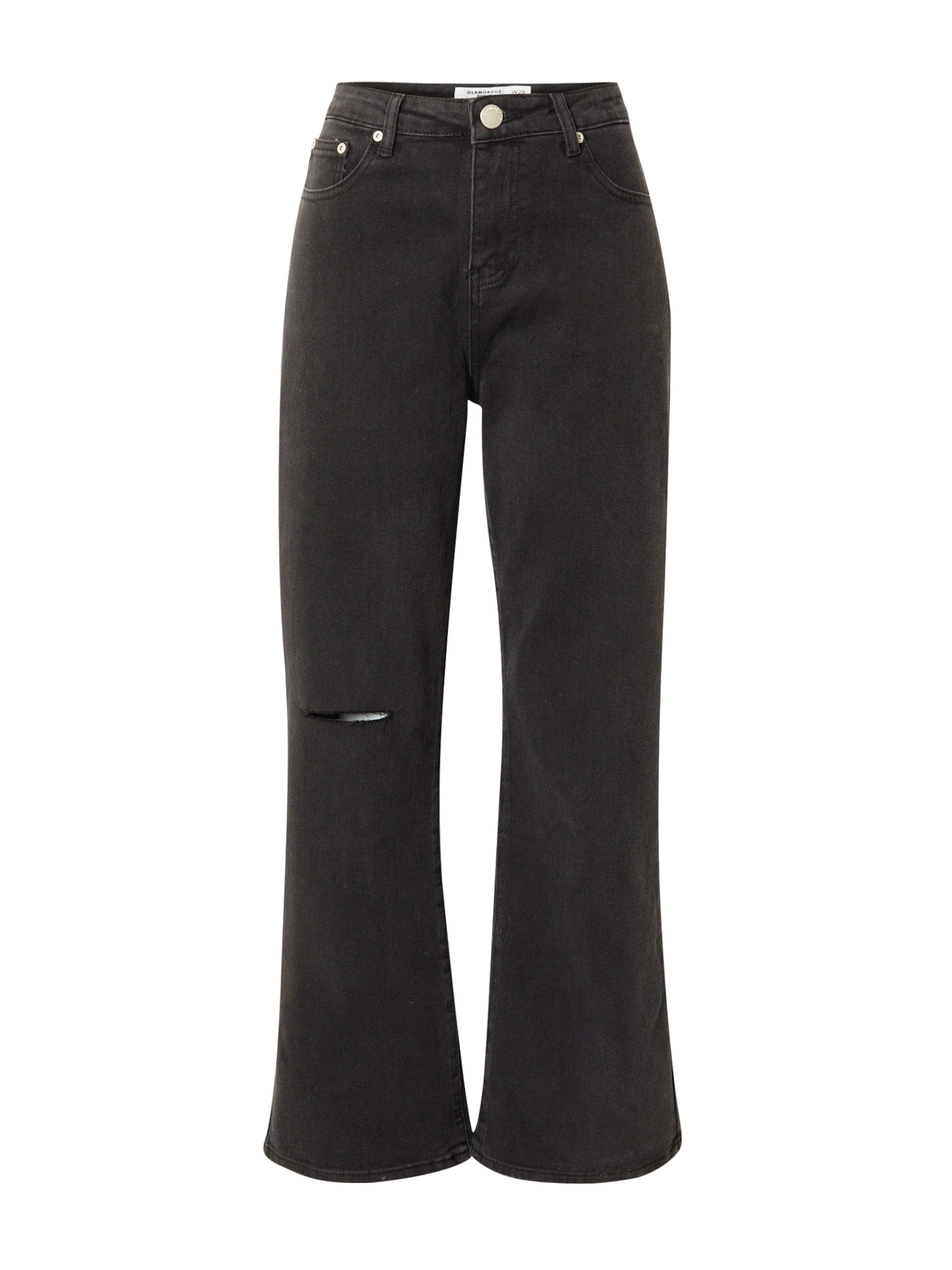 évasé Jean GLAMOROUS en noir : devant