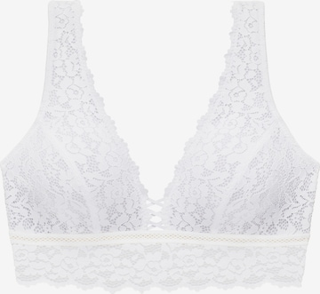 VIVANCE Triangle Bra in White: front