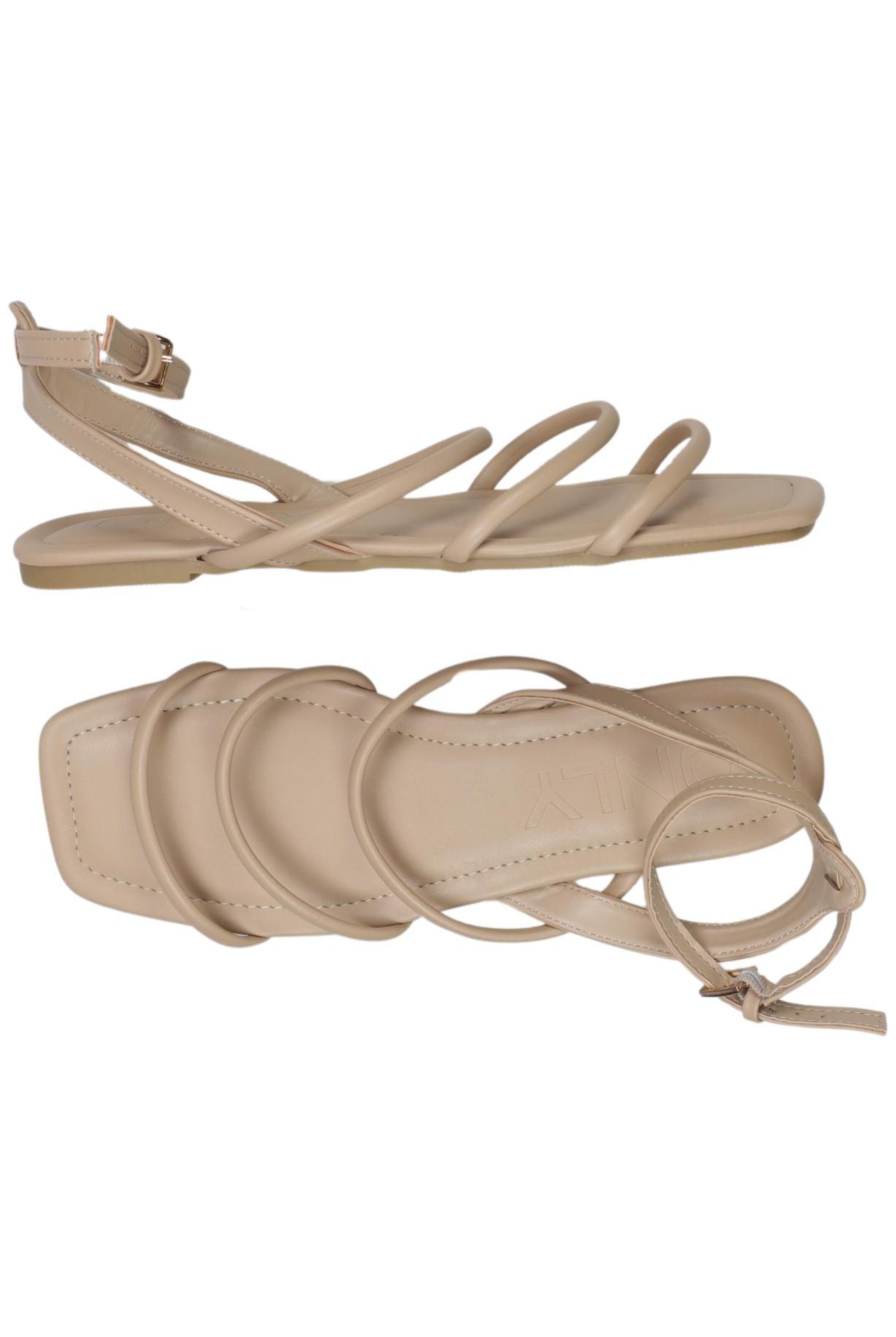ONLY Sandalen 37 in Beige: Vorderseite