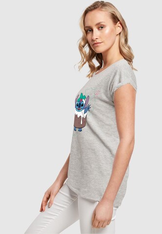 ABSOLUTE CULT Shirt 'Lilo And Stitch - Pudding Holly' in Grijs