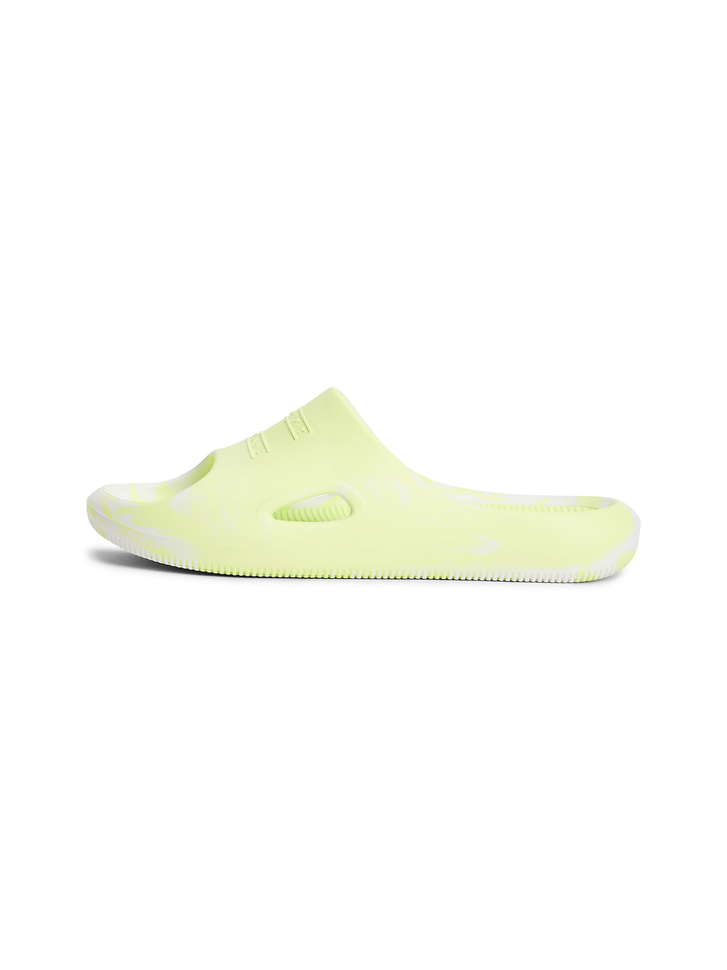 Tommy Jeans Muiltjes in Groen: voorkant