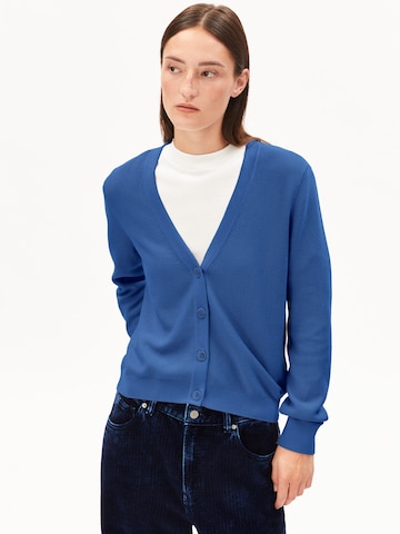 ARMEDANGELS Knit cardigan in Blue: front