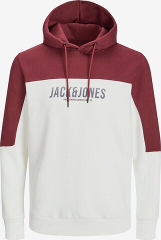 JACK & JONES Mikina 'Dan' – bílá: přední strana