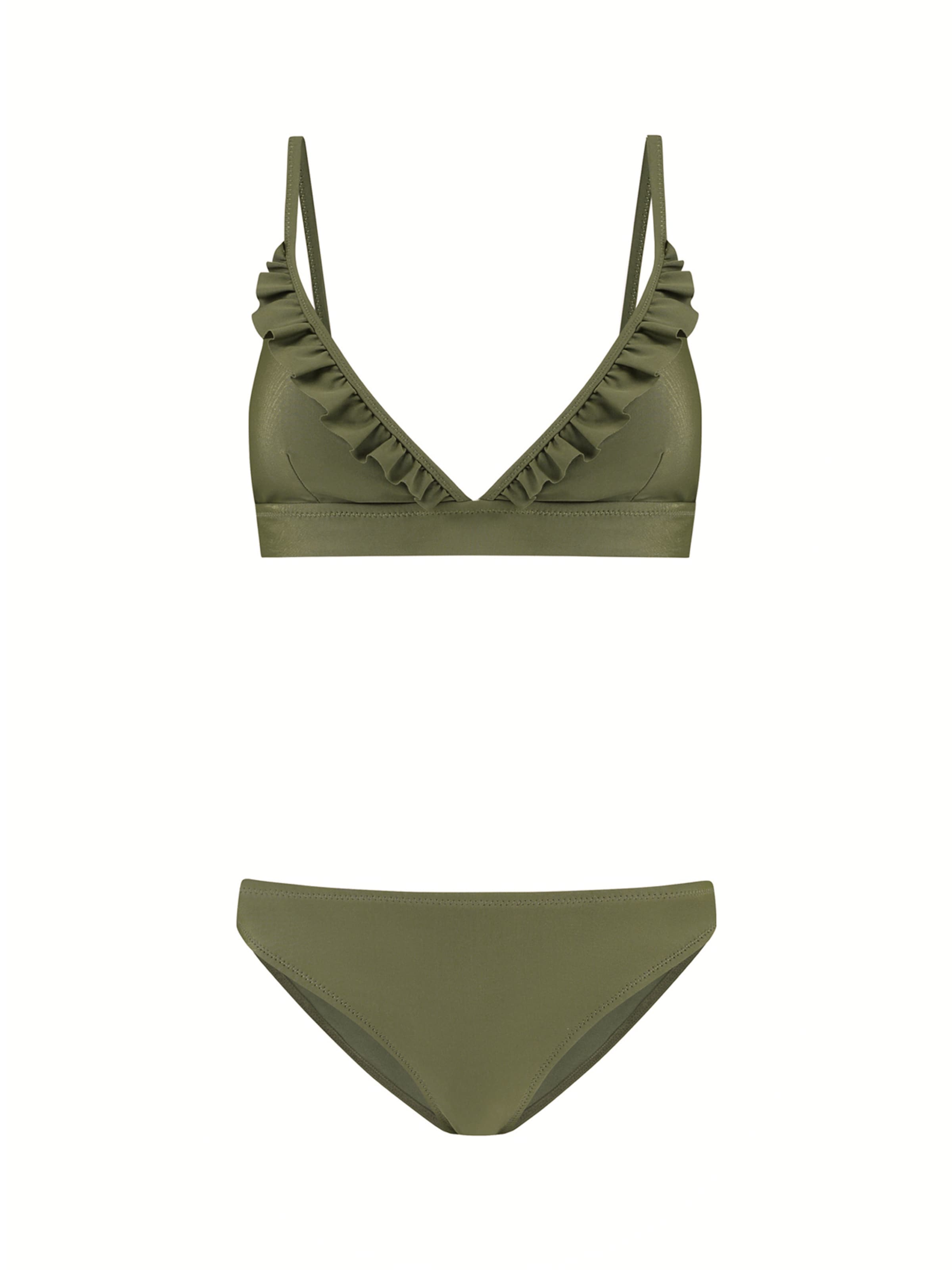 Shiwi Triangel Bikini set 'Beau' in Grün: Vorderseite