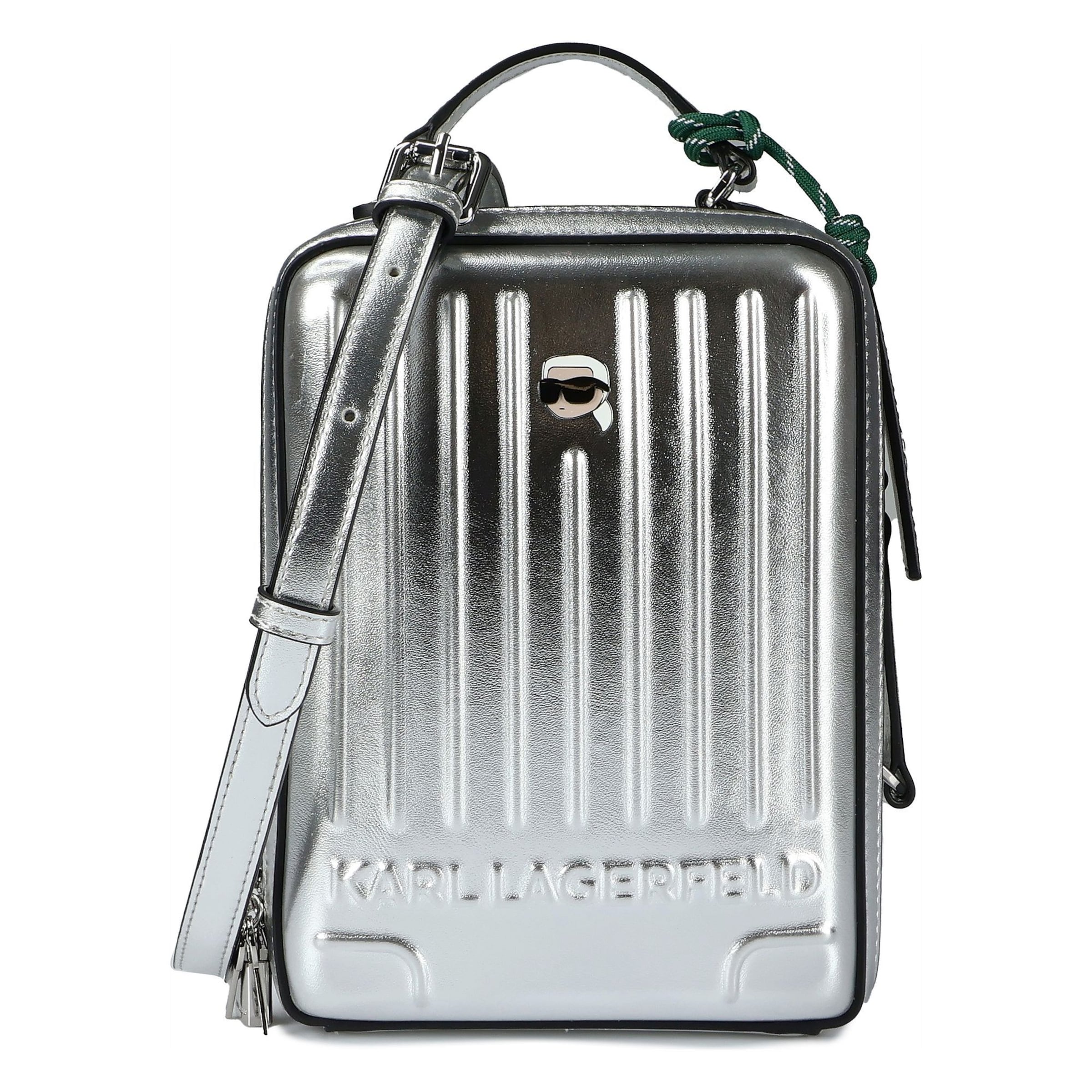 Karl Lagerfeld Handtasche 'Ikon' in silber, Produktansicht